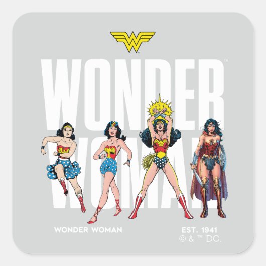Wonder Woman Legends Forever Graphic スクエアシール (正面)