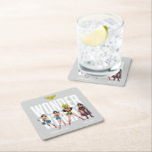 Wonder Woman Legends Forever Graphic スクエアペーパーコースター (インサイチュ)