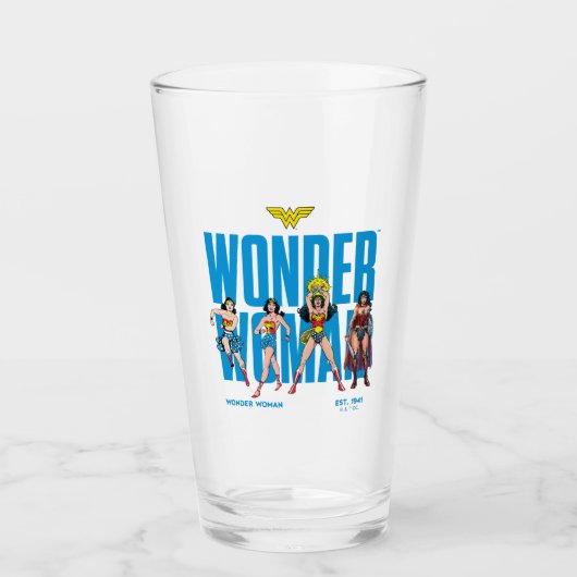 Wonder Woman Legends Forever Graphic タンブラーグラス (正面)