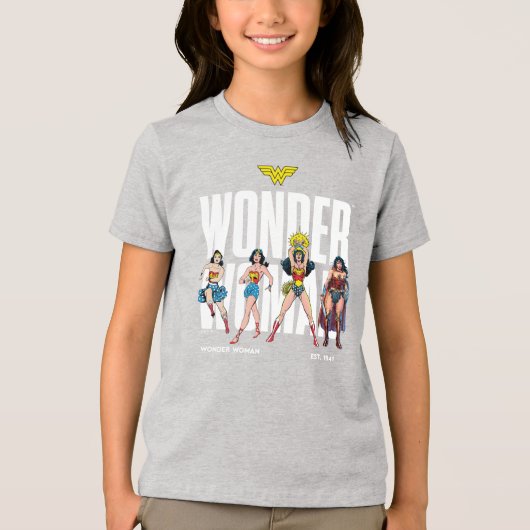 Wonder Woman Legends Forever Graphic トライブレンドＴシャツ (正面)