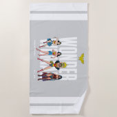 Wonder Woman Legends Forever Graphic ビーチタオル (正面)