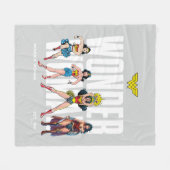 Wonder Woman Legends Forever Graphic フリースブランケット (正面(横))