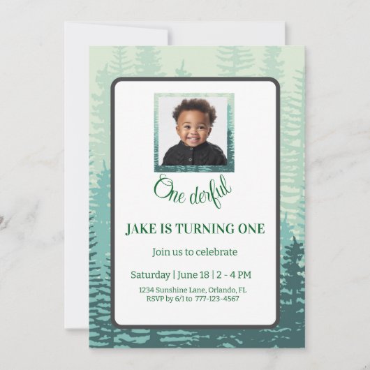 Wonderful Birthday Invitation for Kids Card 招待状 (正面)