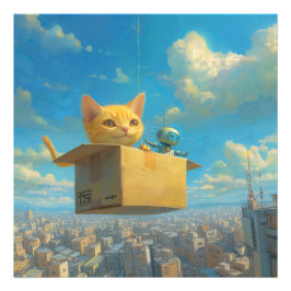 Wonderful Cat & Little Robot：ザ・ボックス フォトプリント