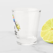 Wonderful chicks paint an Easter egg ショットグラス (右)