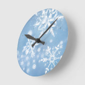 Wonderful Christmas Snow ラウンド壁時計 (傾斜)