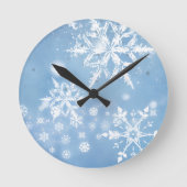 Wonderful Christmas Snow ラウンド壁時計 (正面)