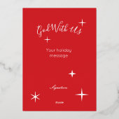 Wonderful Counselor Names of Jesus Christmas 箔シーズンカード (裏面)