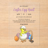 Wonderful Easter Egg Hunt アクリル招待状 (正面)