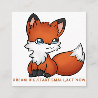 Wonderful fox スクエア名刺