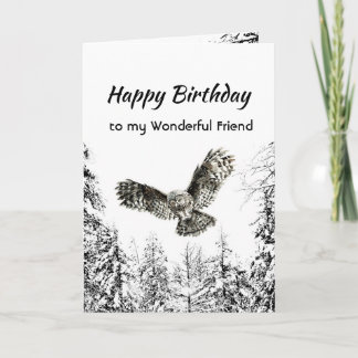 Wonderful Friend Birthday Nature Therapy Forest  カード