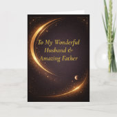 Wonderful Husband Amazing Father Father’s Day Card カード (正面)