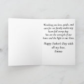 Wonderful Husband Amazing Father Father’s Day Card カード (内部)