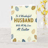 Wonderful Husband Easter Card カード (黄色い花)