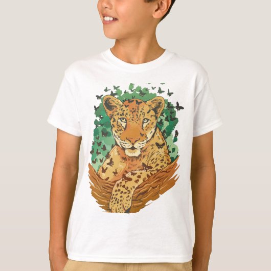 wonderful leopard design with a grandiose charisma tシャツ (正面)