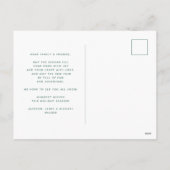 Wonderful Lifeあなたのカスタム文字モダンおもしろい写真 シーズンポストカード (裏面)