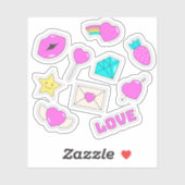 Wonderful love sticker set シール (シート)
