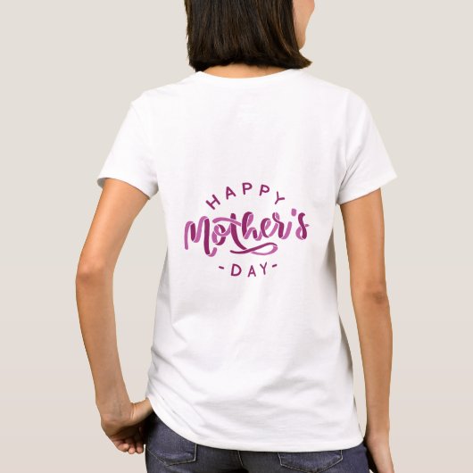 Wonderful motherday-desig tシャツ (裏面)