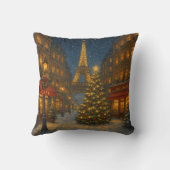 Wonderful Paris Christmas streets クッション (裏面)