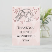 Wonderful Stay at Beach House Custom Host Card  サンキューカード (スタンド正面)