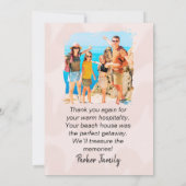 Wonderful Stay at Beach House Custom Host Card  サンキューカード (裏面)