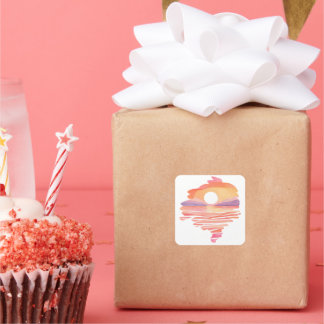  Wonderful Sunset スクエアシール