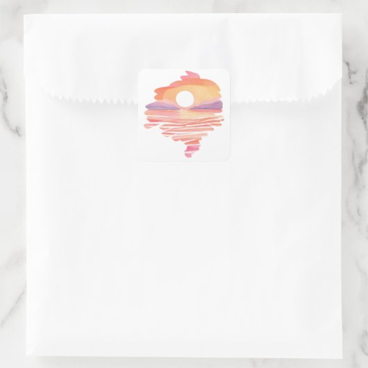  Wonderful Sunset スクエアシール (バッグ)