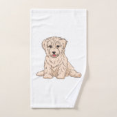 wonderfully cute havanese dog design ハンドタオル (ハンドタオル)