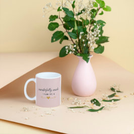 Wonderfully Made – Psalm 139:14 Pink Mug コーヒーマグカップ