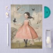 Wonderfully Weird Vintage Girl 薄葉紙 (クラフト)