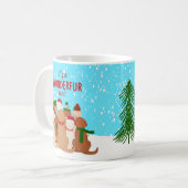 WONDERFURライフクリスマスホリデーマグカップ コーヒーマグカップ (正面左)