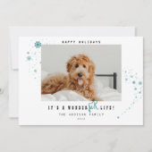 WonderFUR Life Pet Photo Christmas シーズンカード (正面)