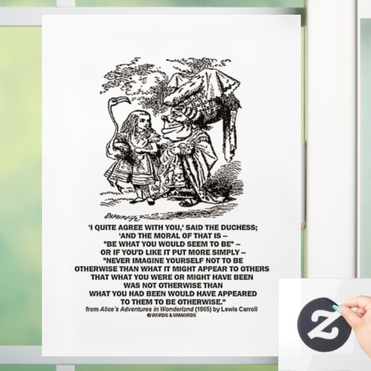 Wonderlandあなたが公爵夫人であるように見えるであろう ウィンドウサイン (ホーム)