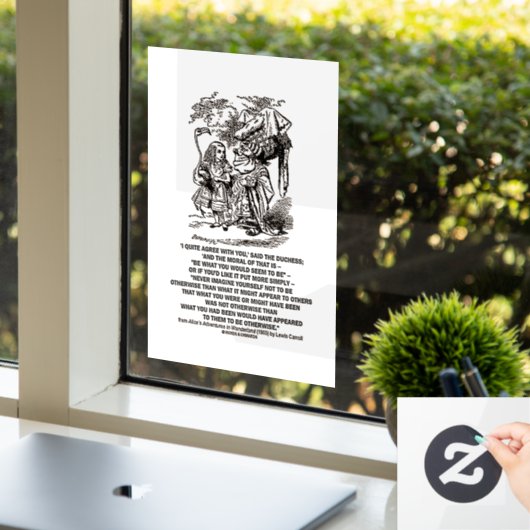 Wonderlandあなたが公爵夫人であるように見えるであろう ウィンドウサイン (オフィス)