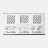 Wonderlandがチェスのゲームのようである理由(序文) デスクマット (キーボード&マウス)