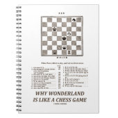 Wonderlandがチェスのゲームのようである理由（序文） ノートブック (正面)