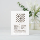 Wonderlandがチェスのゲームのようである理由(序文) ポストカード (スタンド正面)