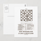 Wonderlandがチェスのゲームのようである理由(序文) ポストカード (正面/裏面)