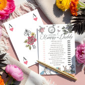 Wonderlandで赤ちゃんシャワーおもしろい誰がゲームを推測 招待状