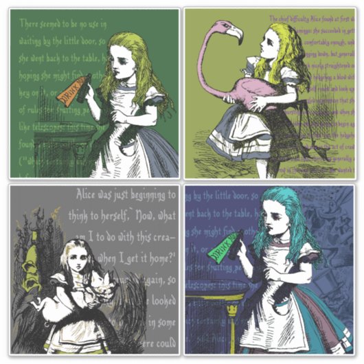 +{ Wonderlandのアリス}+ シール (正面)