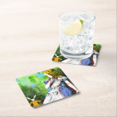 +{ Wonderlandのアリス}+ スクエアペーパーコースター (インサイチュ)