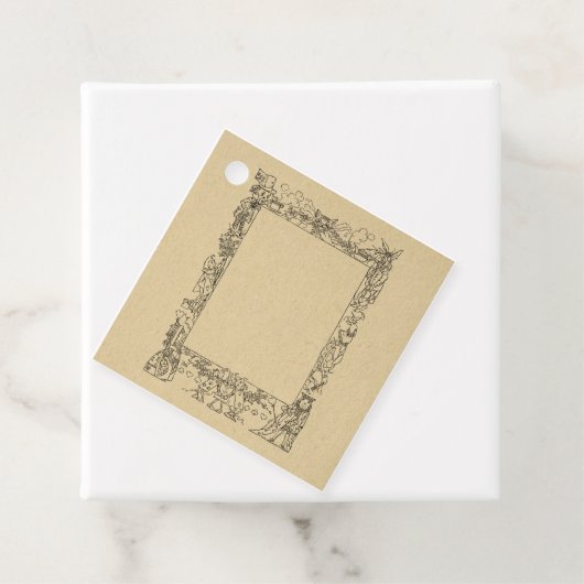 Wonderlandのカスタマイズ可能なAliceフレームヴィンテージアート フェイバータグ (インサイチュ)