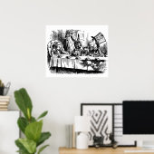 Wonderlandのポスターヴィンテージイラストレーションアリス ポスター (ホームオフィス)