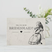 Wonderlandの私の花嫁ヴィンテージアリス 招待状 (スタンド正面)