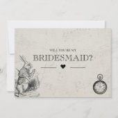 Wonderlandの私の花嫁ヴィンテージアリス 招待状 (正面)