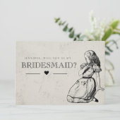 Wonderlandの私の花嫁ヴィンテージアリス 招待状 (スタンド正面)