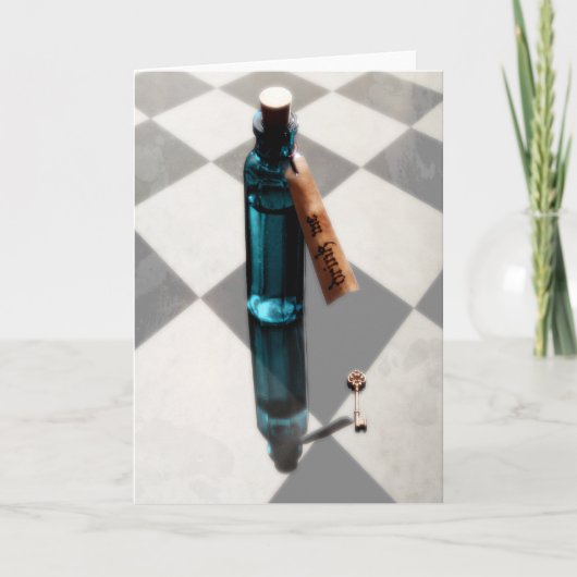 WONDERLANDグリーティングカードを飲む カード (正面)