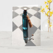 WONDERLANDグリーティングカードを飲む カード (黄色い花)