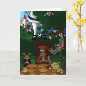 Wonderlandグリーティングカード カード (黄色い花)