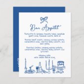 WONDERLANDハンドドロー編集可能結婚メニュー (正面/裏面)